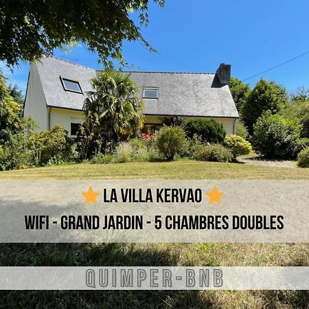 La Kervao - Maison 5 Chambres - Jardin - Terrasse - Internet Quimper Bagian luar foto
