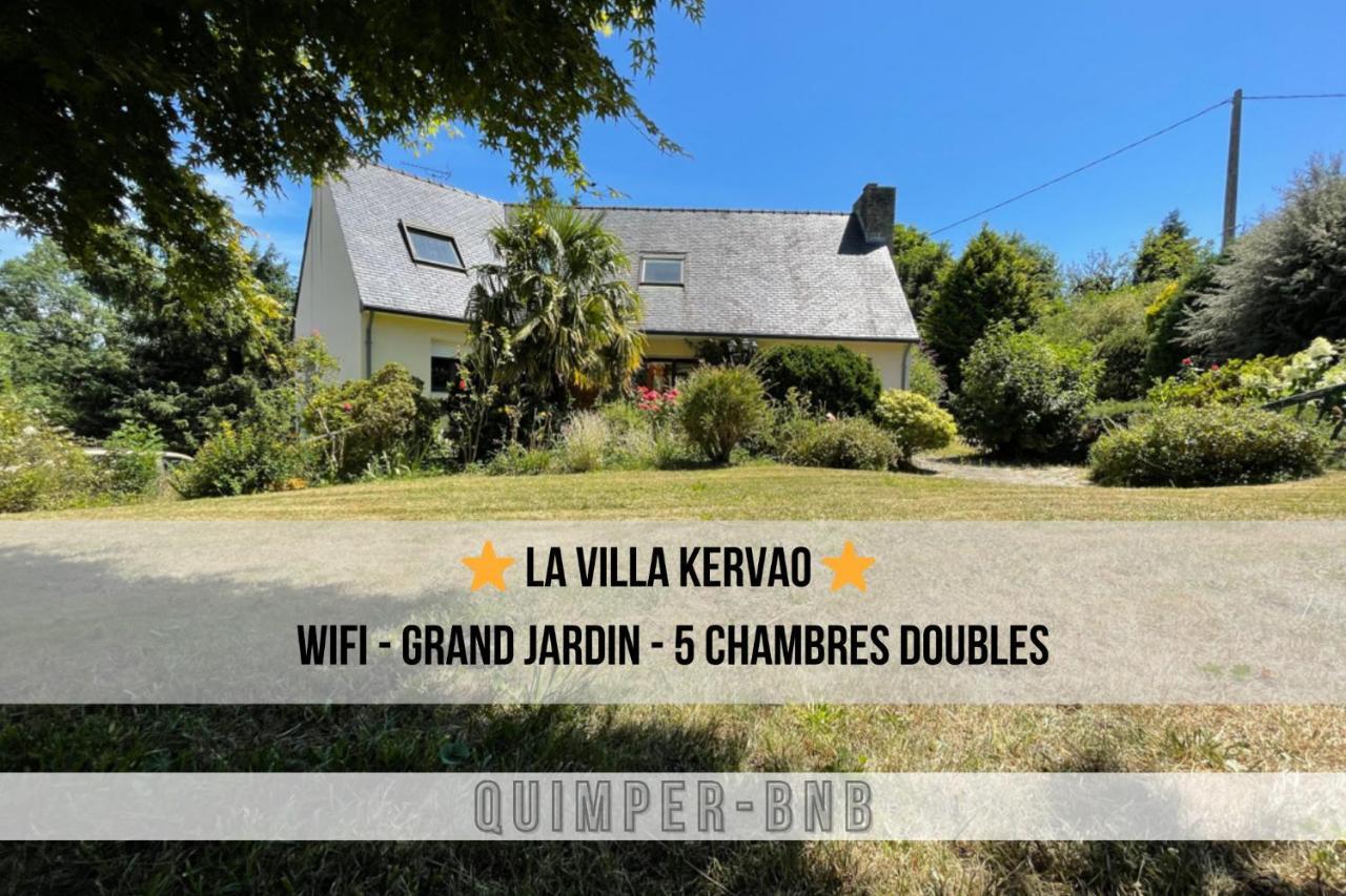 La Kervao - Maison 5 Chambres - Jardin - Terrasse - Internet Quimper Bagian luar foto